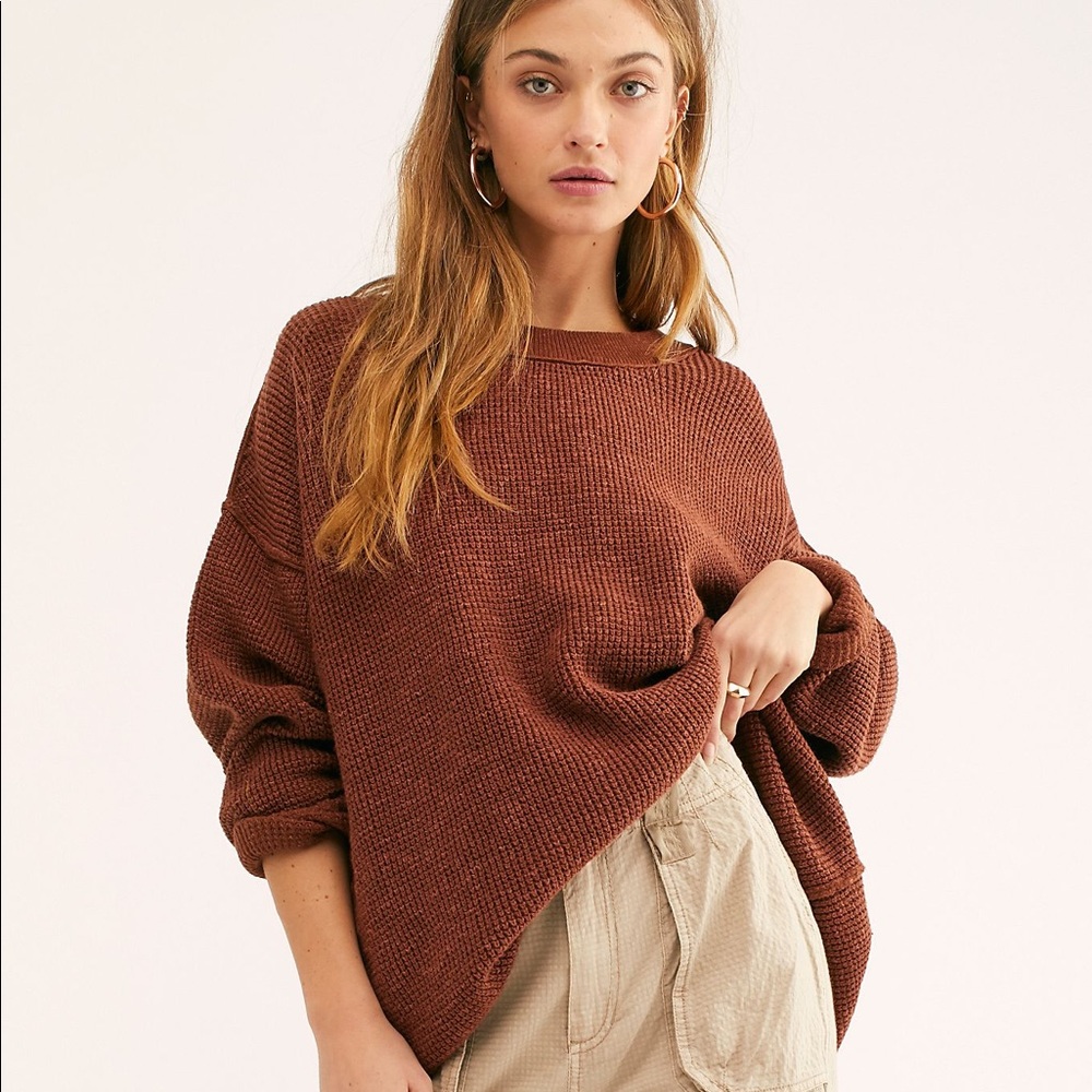 Free People Open Back Sweater NWT